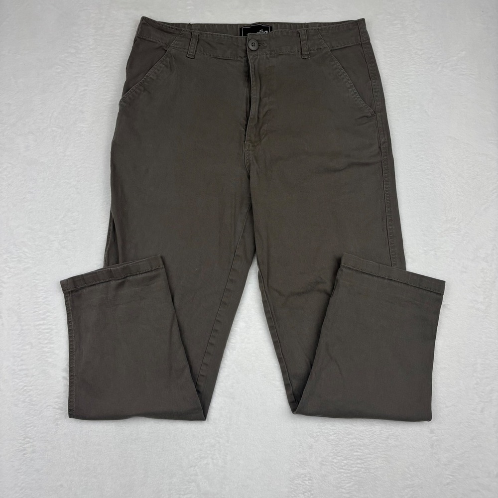 Lost Enterprises Mens Chino Pants 32 Brown Olive Drab Straight Leg Surf Skate